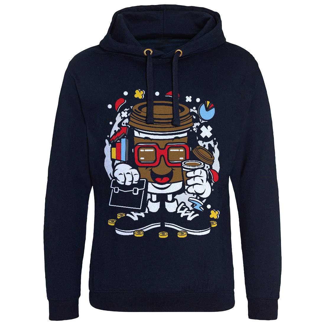 Coffee Cup Businessman Mens Hoodie Without Pocket Work C522