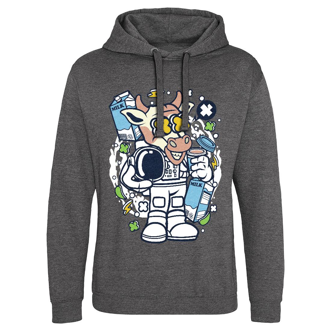 Cow Astronaut Mens Hoodie Without Pocket Space C527