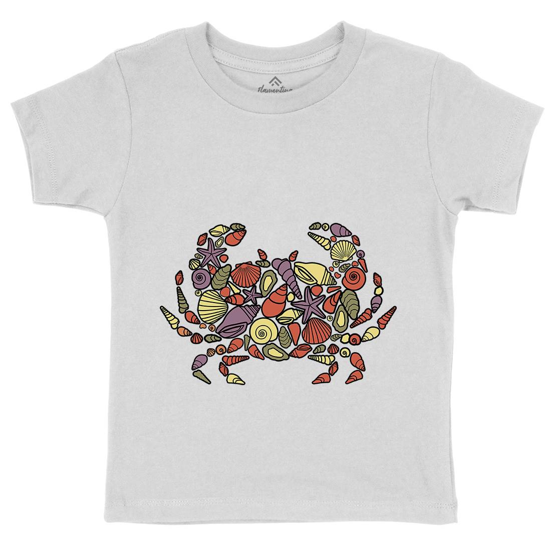 Crab Kids Organic Crew Neck T-Shirt Animals C530