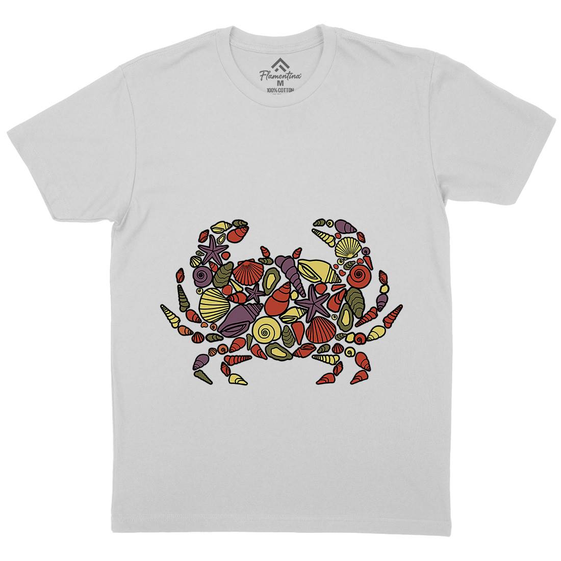 Crab Mens Crew Neck T-Shirt Animals C530