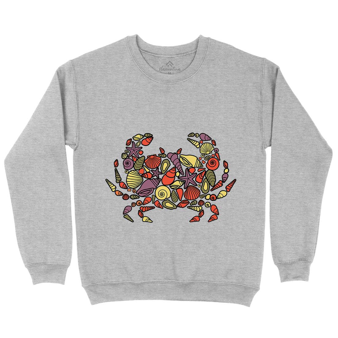 Crab Mens Crew Neck Sweatshirt Animals C530