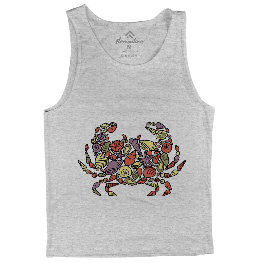 Crab Mens Tank Top Vest Animals C530