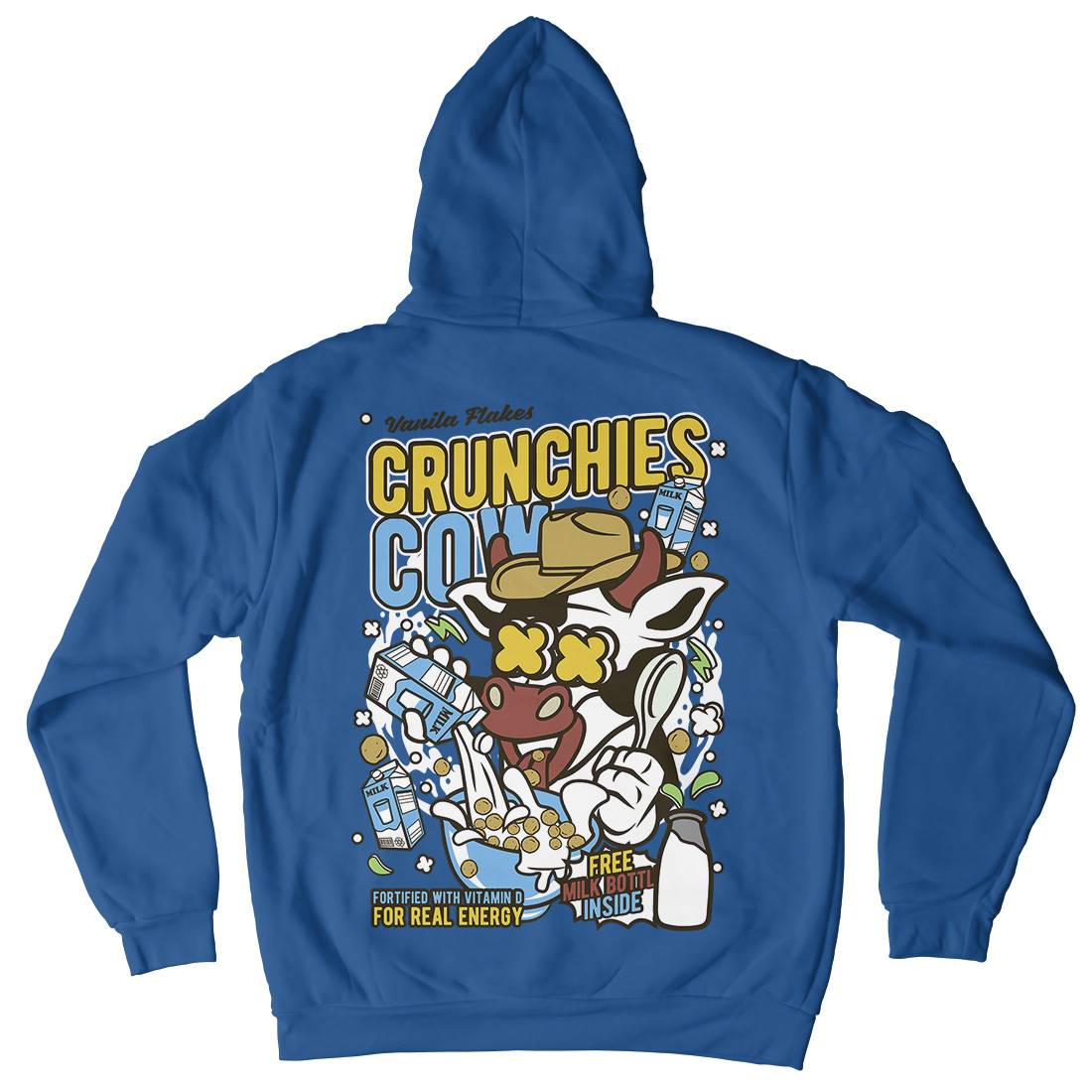 Crunchies Cow Kids Crew Neck Hoodie Food C533