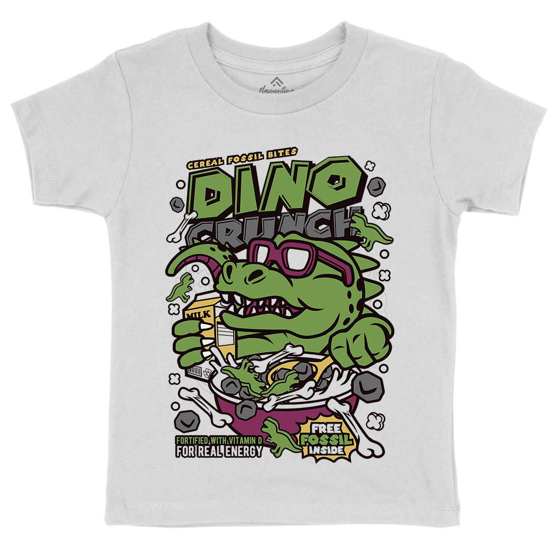 Dino Crunch Kids Crew Neck T-Shirt Food C534