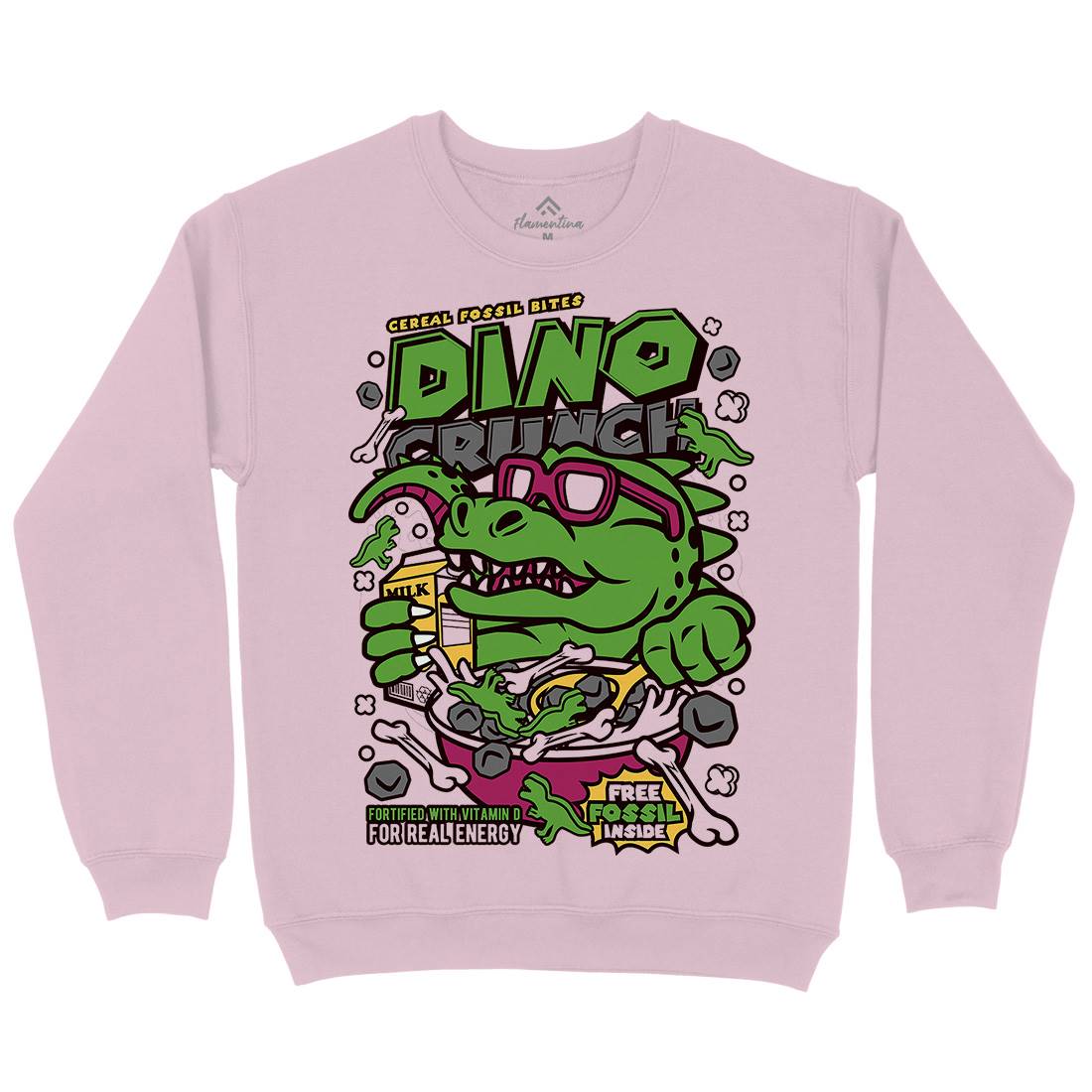 Dino Crunch Kids Crew Neck Sweatshirt Food C534