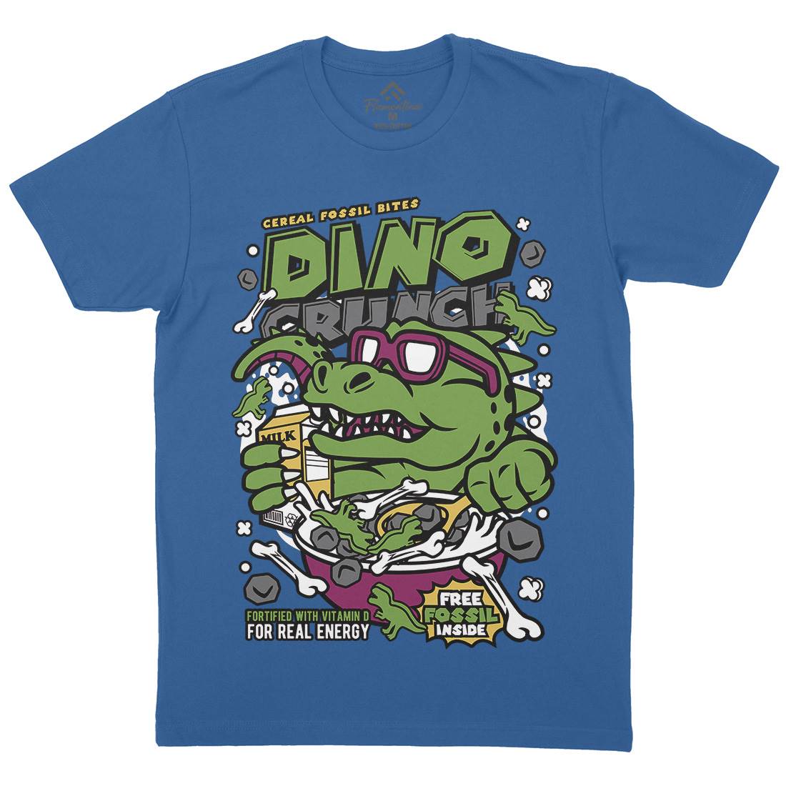 Dino Crunch Mens Crew Neck T-Shirt Food C534