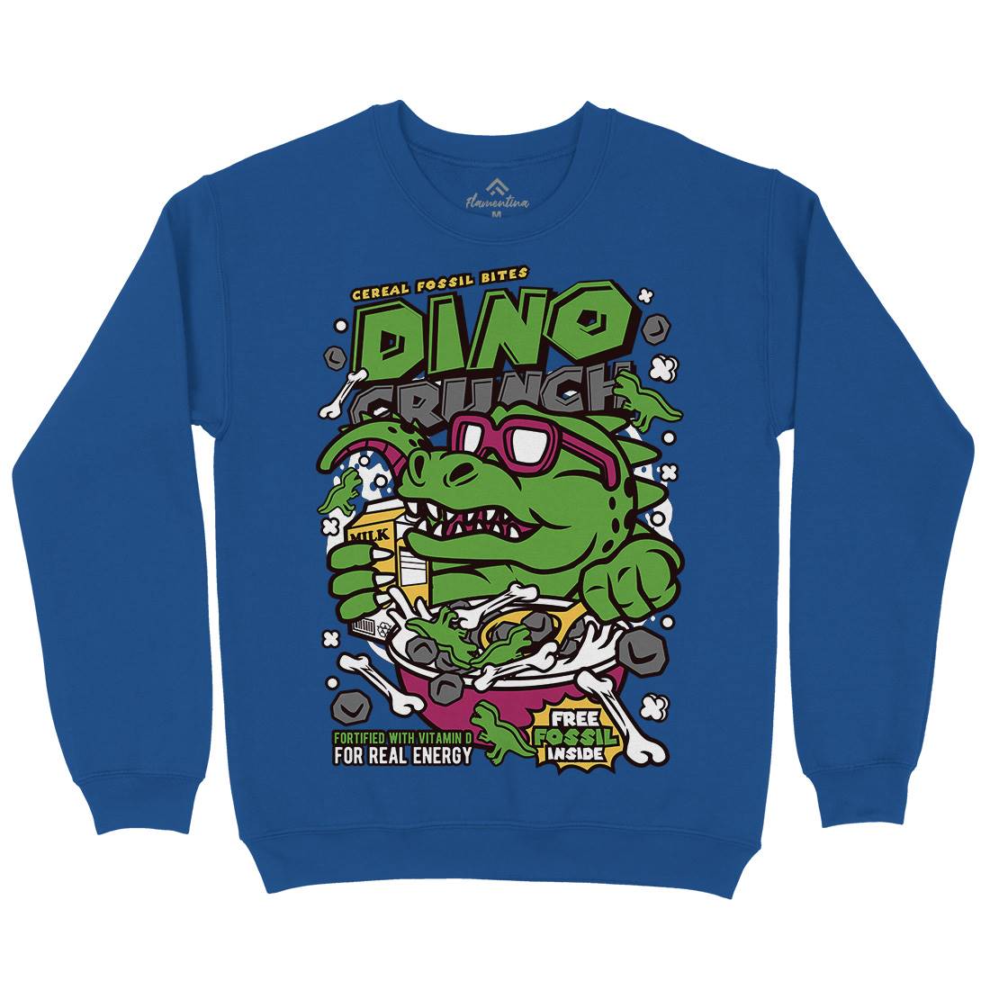Dino Crunch Kids Crew Neck Sweatshirt Food C534