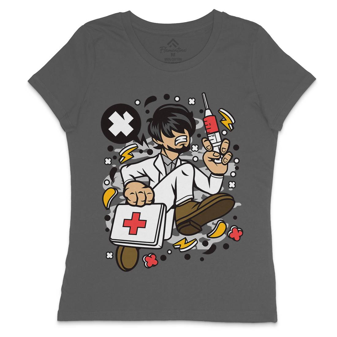 Doctor Running Womens Crew Neck T-Shirt Work C539
