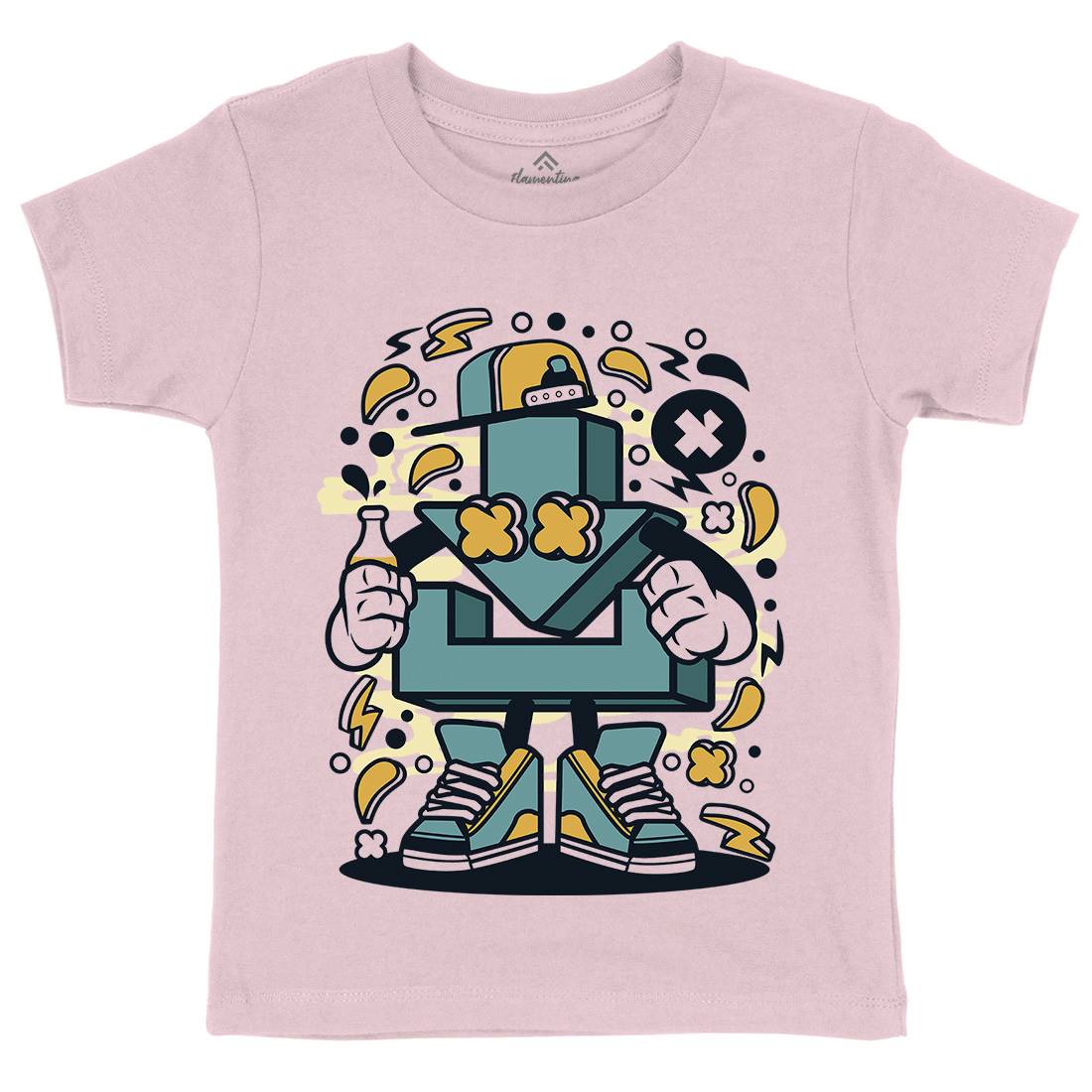 Download Kids Organic Crew Neck T-Shirt Geek C541