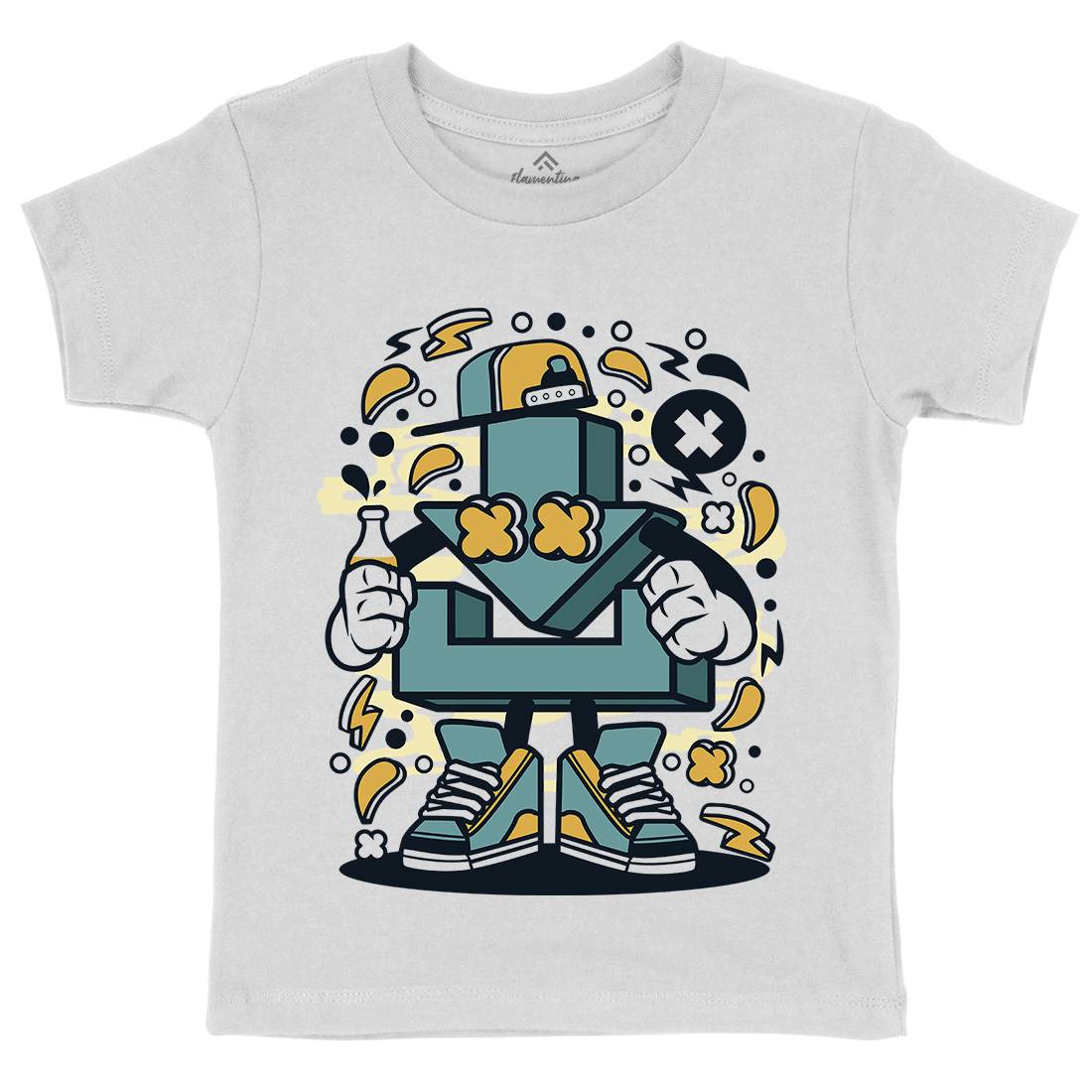 Download Kids Crew Neck T-Shirt Geek C541