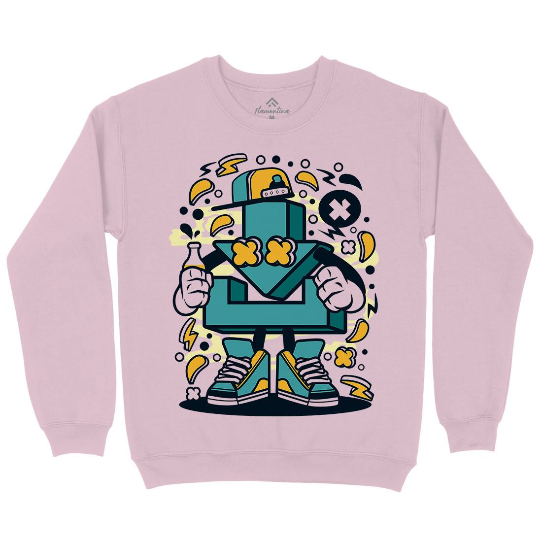 Download Kids Crew Neck Sweatshirt Geek C541