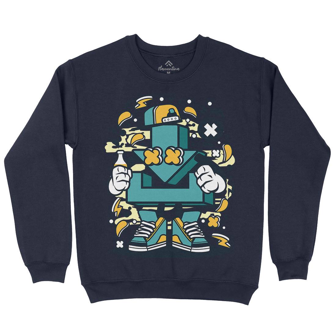 Download Kids Crew Neck Sweatshirt Geek C541