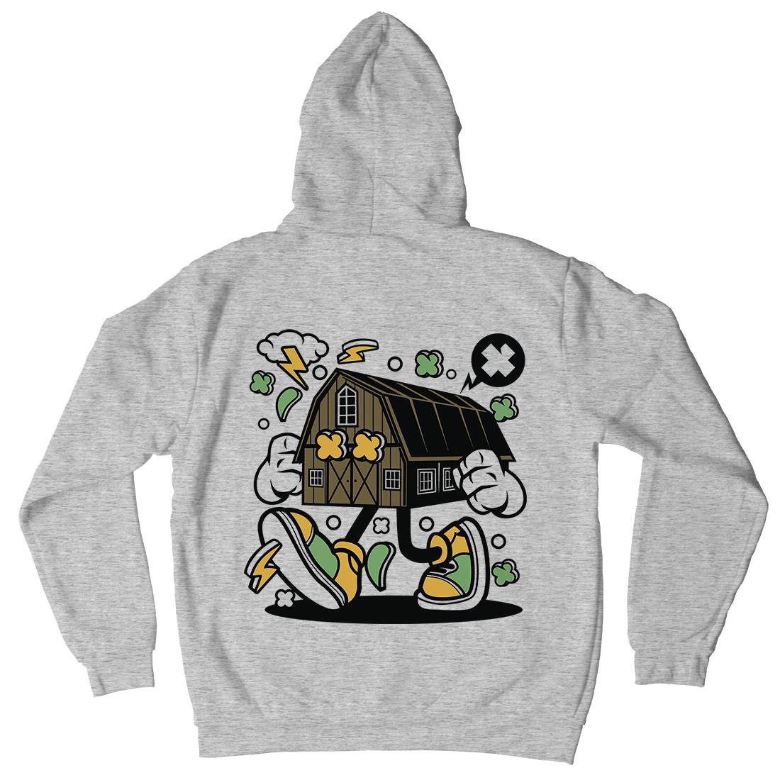 Farm House Kids Crew Neck Hoodie Retro C545