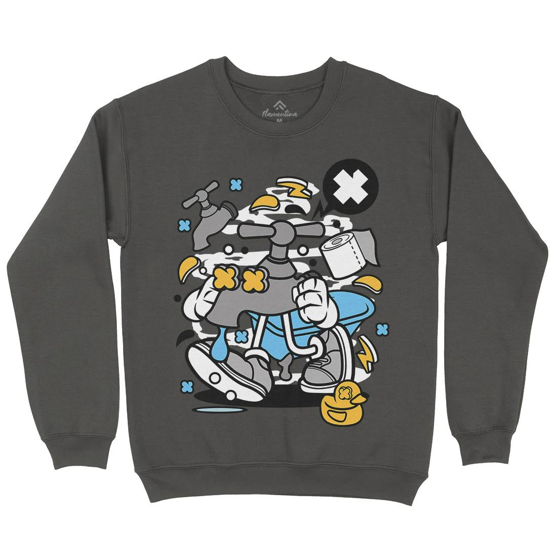 Faucet Kids Crew Neck Sweatshirt Retro C546