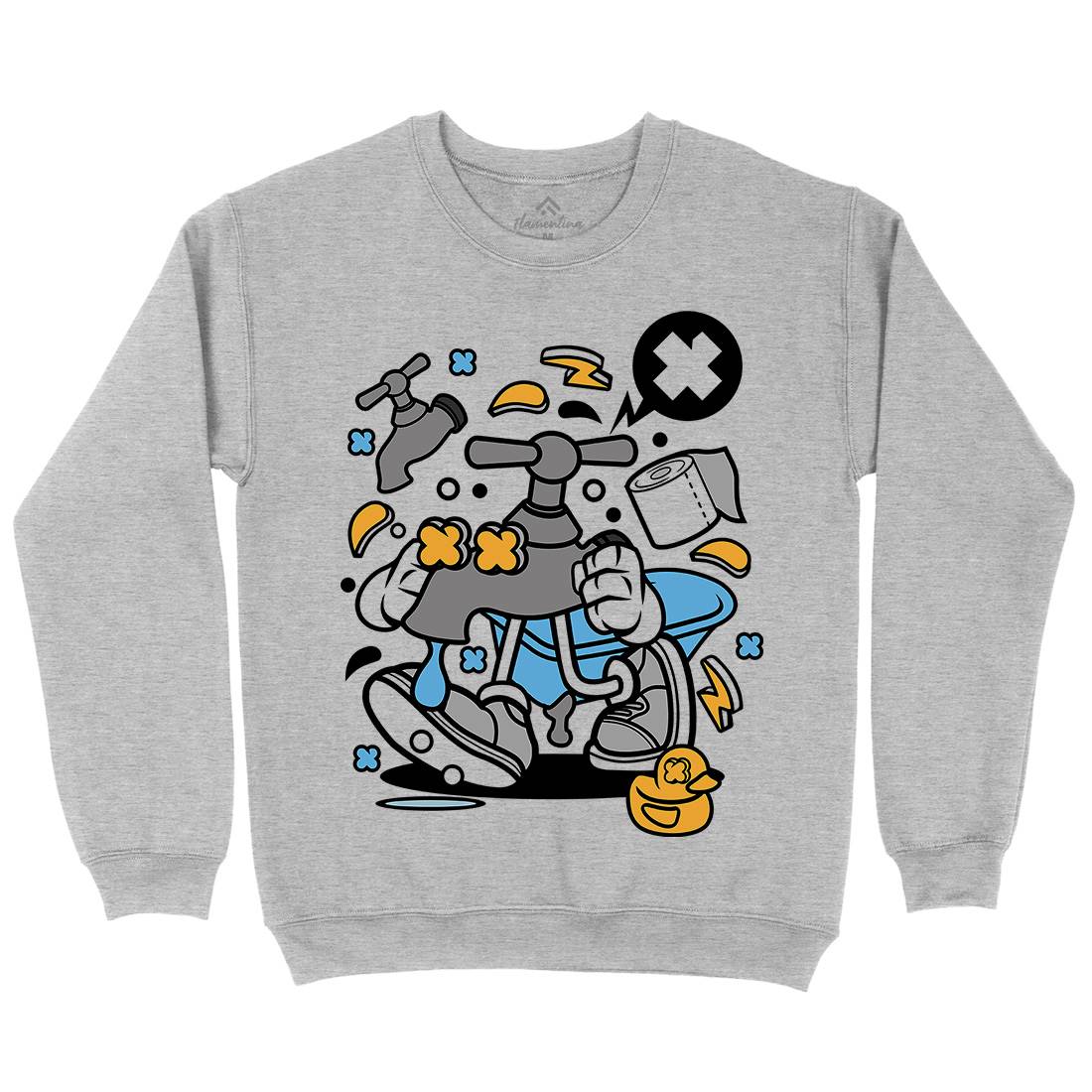 Faucet Kids Crew Neck Sweatshirt Retro C546