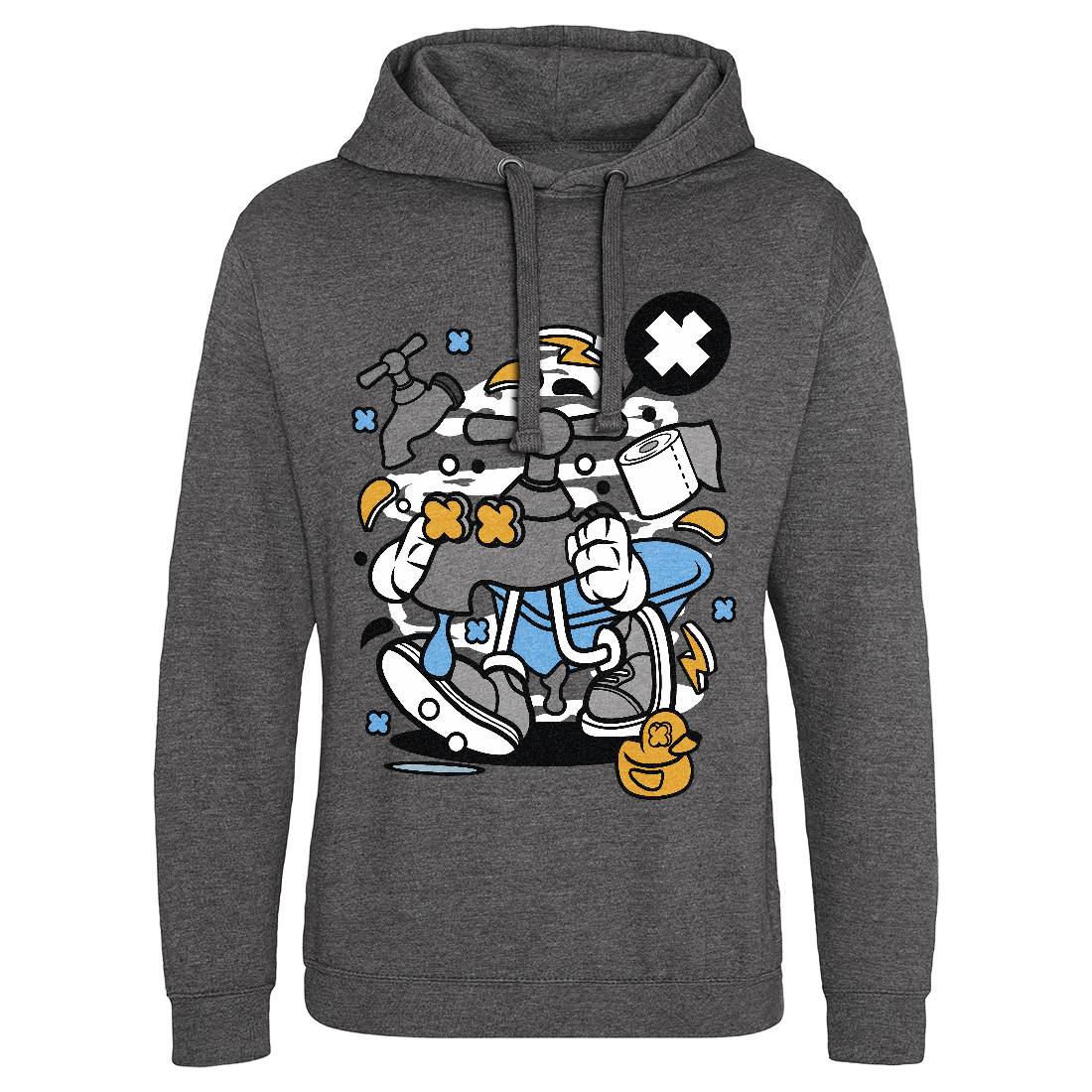 Faucet Mens Hoodie Without Pocket Retro C546
