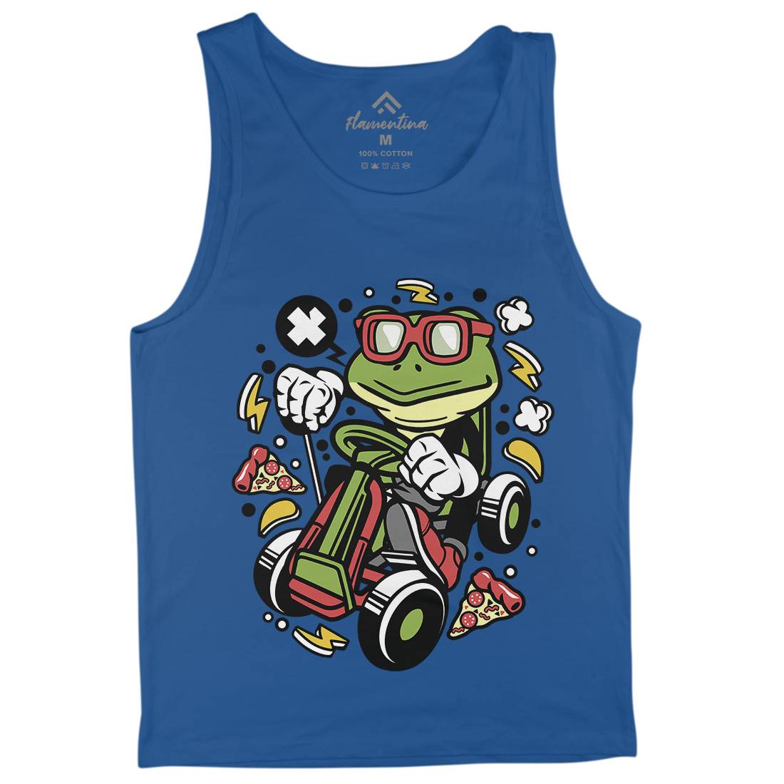 Frog Go-Kart Racer Mens Tank Top Vest Sport C549