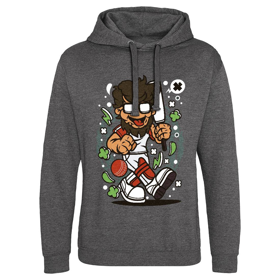 Hipster Cricket Mens Hoodie Without Pocket Sport C558