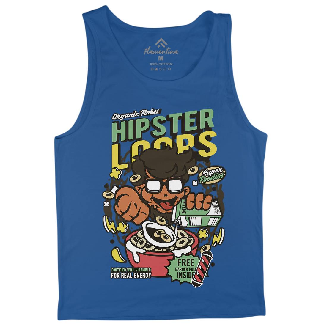 Hipster Loops Mens Tank Top Vest Food C563
