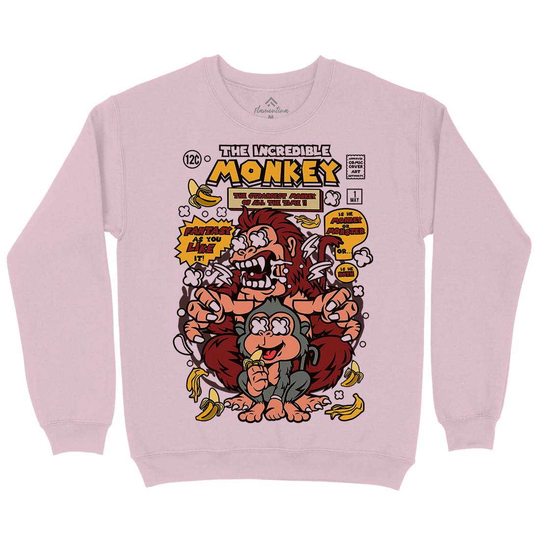 Incredible Monkey Kids Crew Neck Sweatshirt Animals C570