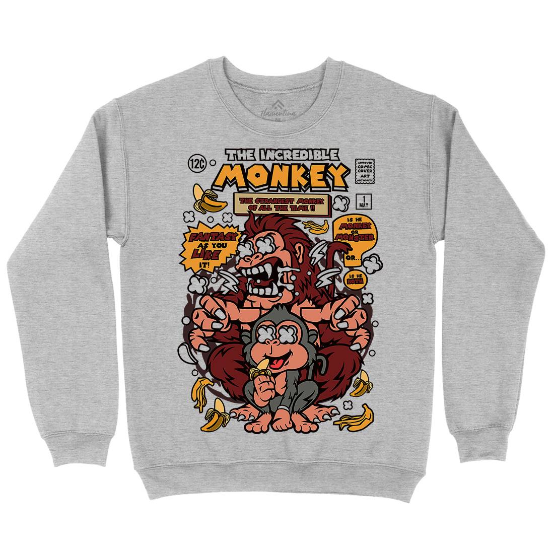 Incredible Monkey Kids Crew Neck Sweatshirt Animals C570