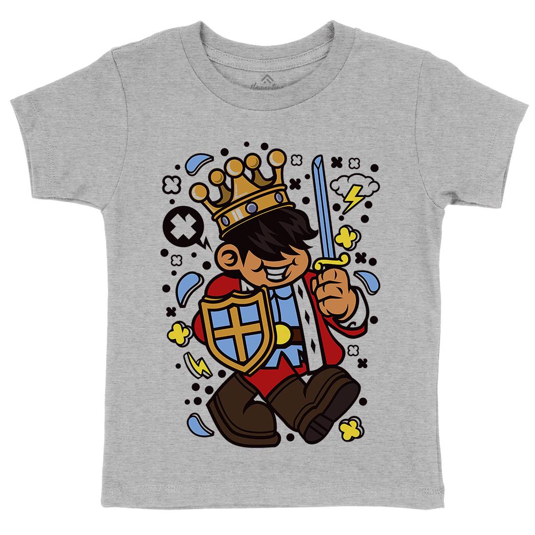 King Kid Kids Organic Crew Neck T-Shirt Retro C574