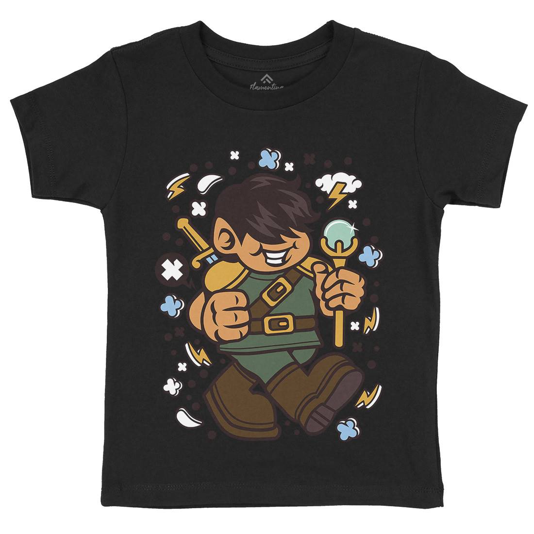 Knight Kid Kids Organic Crew Neck T-Shirt Warriors C575
