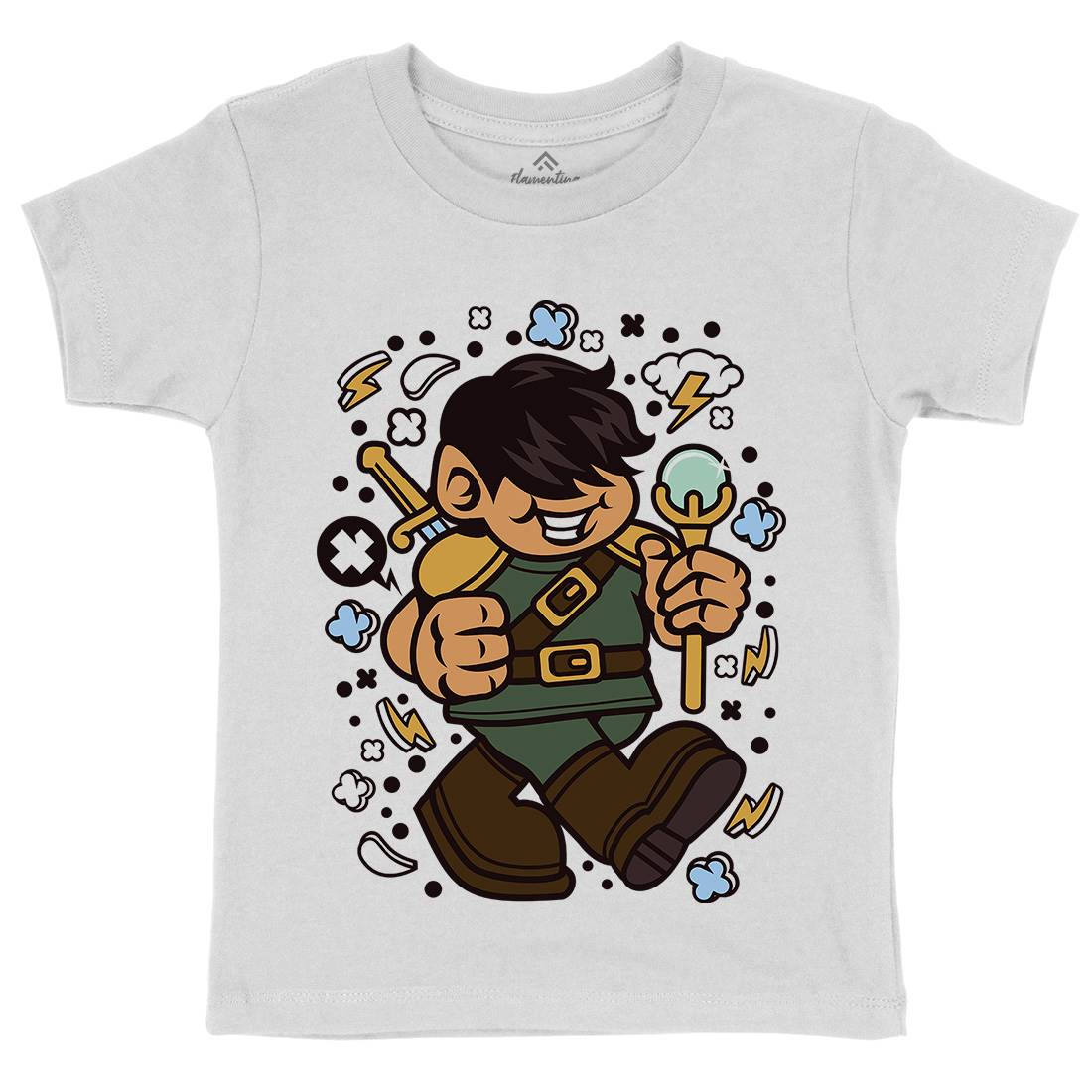 Knight Kid Kids Crew Neck T-Shirt Warriors C575
