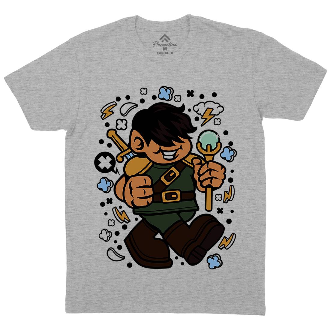 Knight Kid Mens Crew Neck T-Shirt Warriors C575