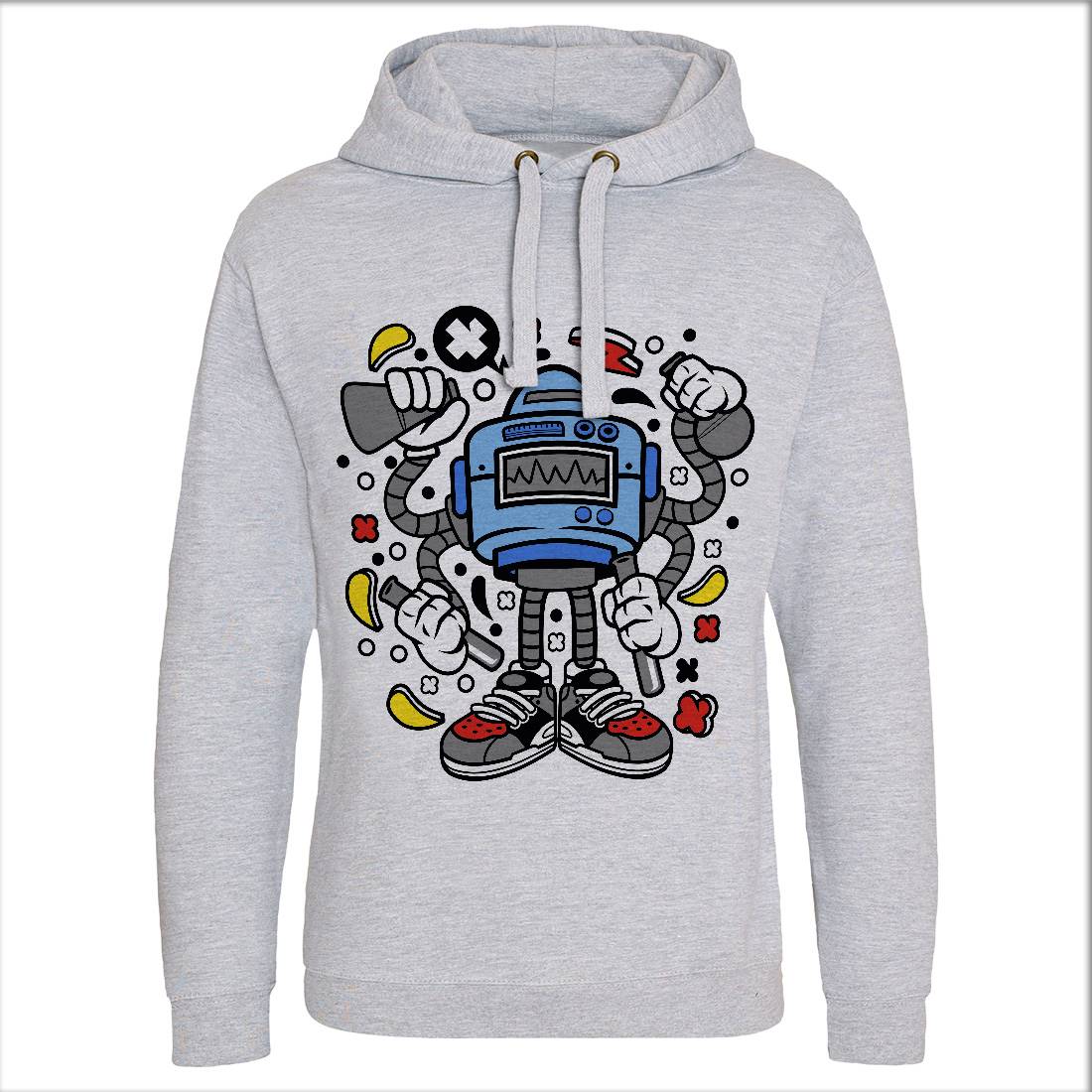 Lab Robot Monster Mens Hoodie Without Pocket Work C576
