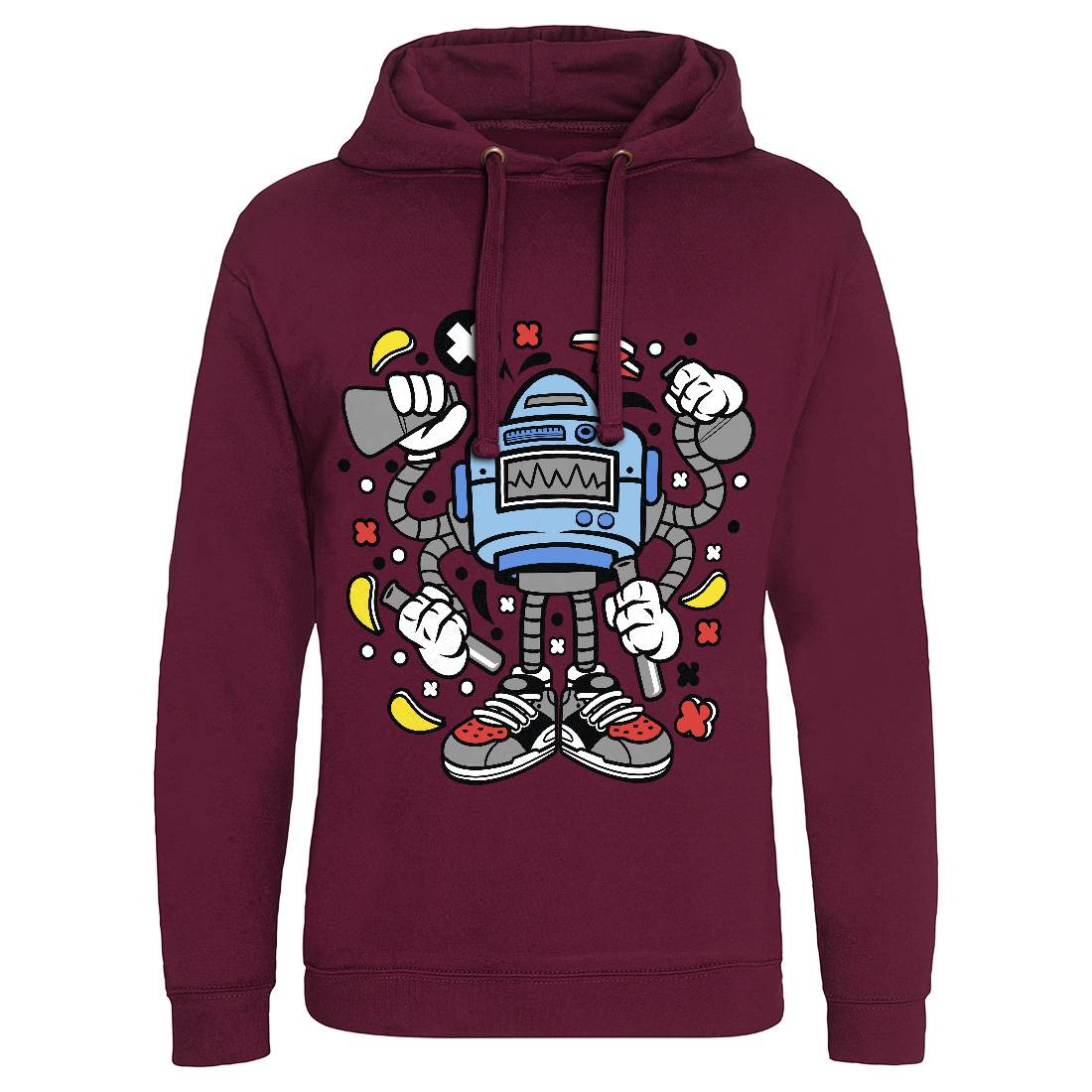 Lab Robot Monster Mens Hoodie Without Pocket Work C576