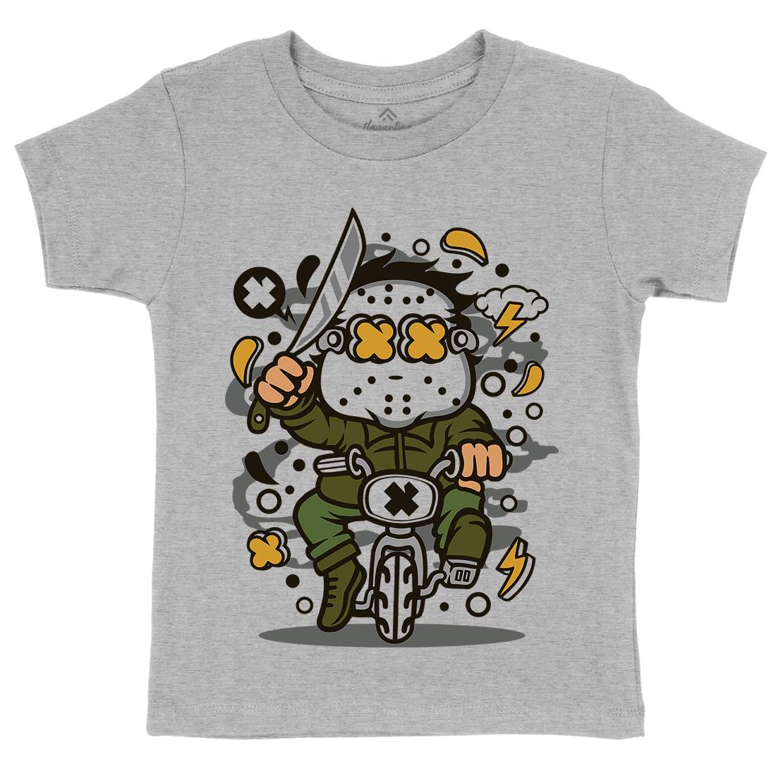 Minibike Slayer Kids Crew Neck T-Shirt Horror C585