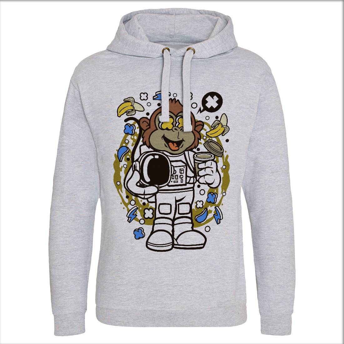 Monkey Astronaut Mens Hoodie Without Pocket Space C586