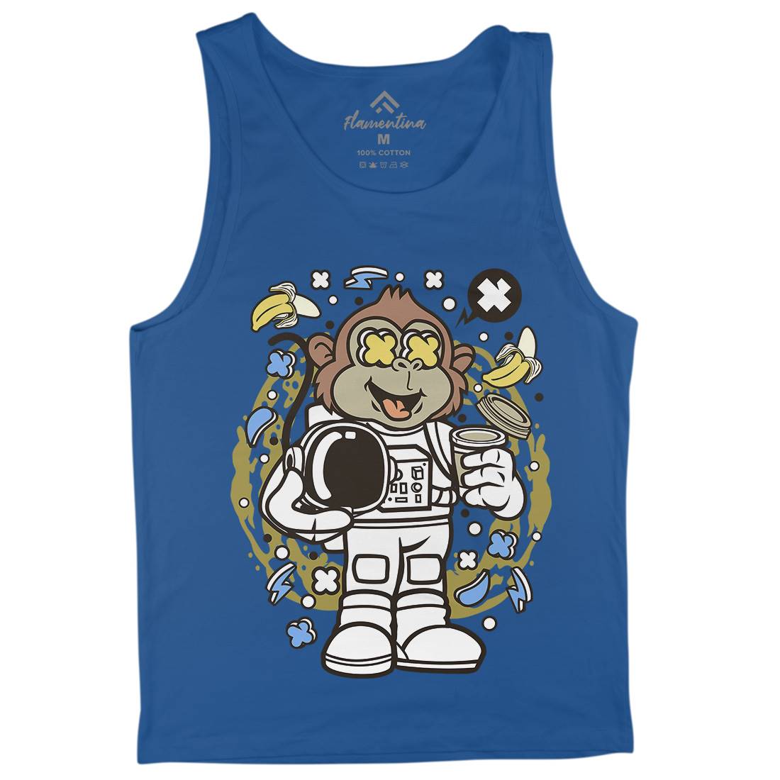 Monkey Astronaut Mens Tank Top Vest Space C586