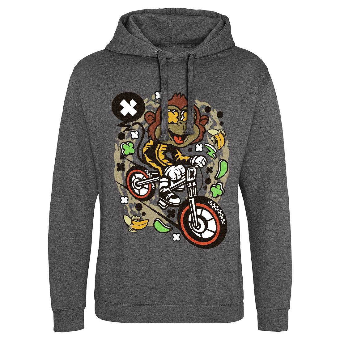 Monkey Downhill Mens Hoodie Without Pocket Bikes C587