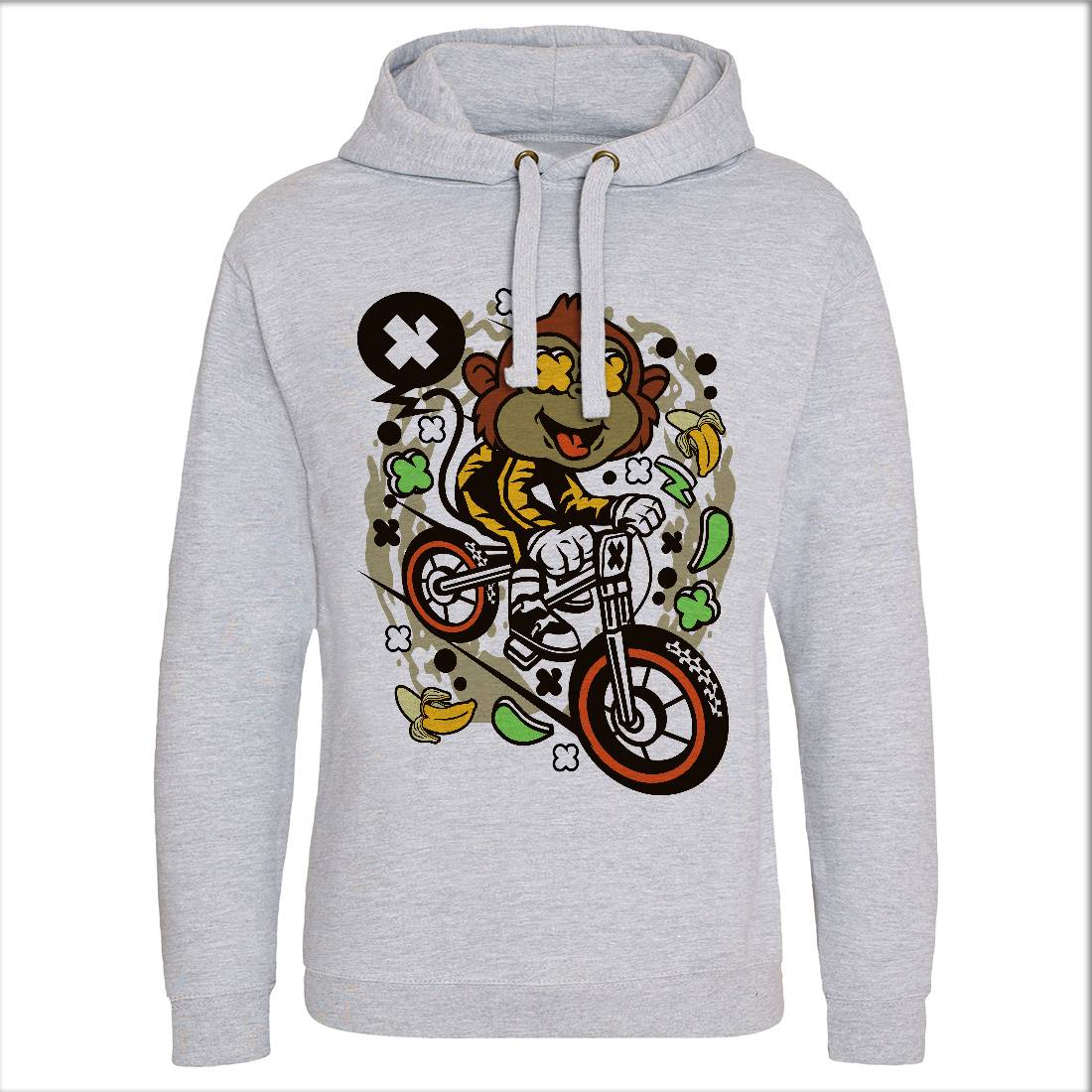 Monkey Downhill Mens Hoodie Without Pocket Bikes C587
