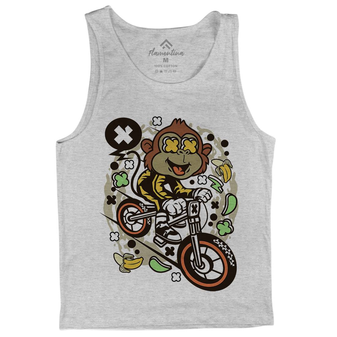 Monkey Downhill Mens Tank Top Vest Bikes C587