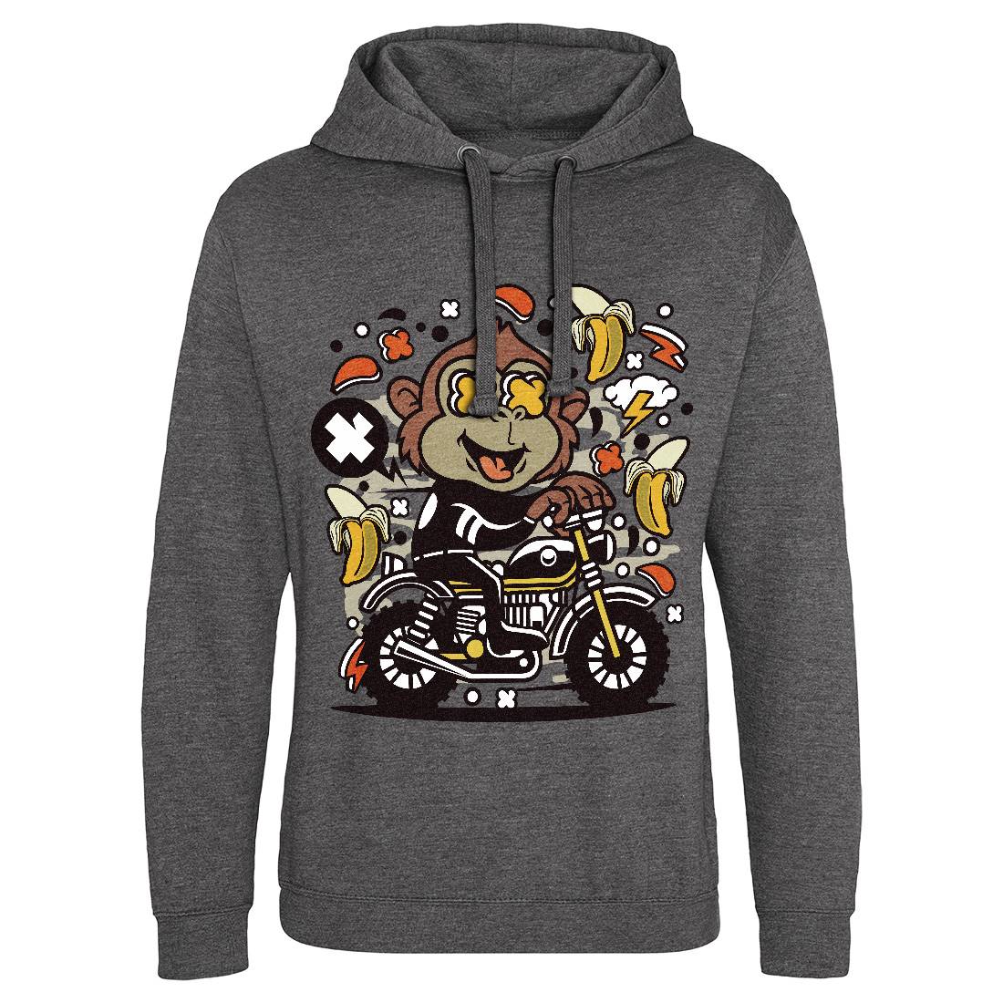 Monkey Motocross Mens Hoodie Without Pocket Motorcycles C589