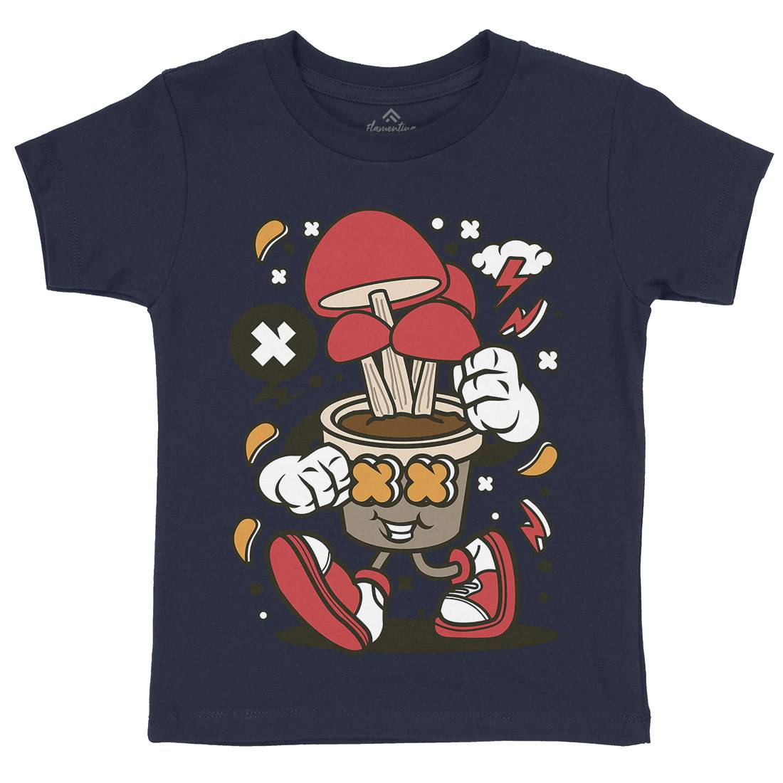 Mushroom Kids Crew Neck T-Shirt Food C592