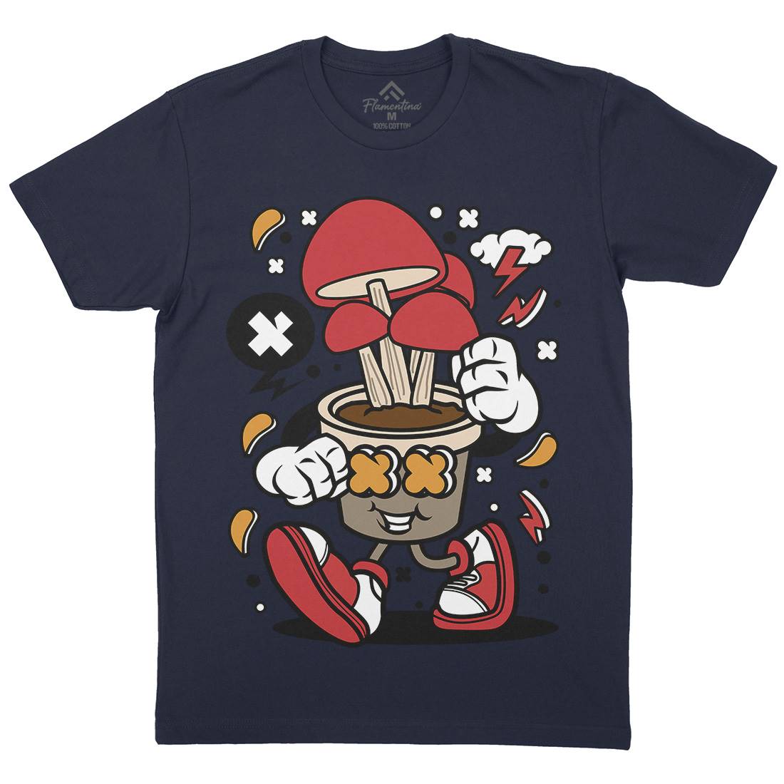 Mushroom Mens Crew Neck T-Shirt Food C592