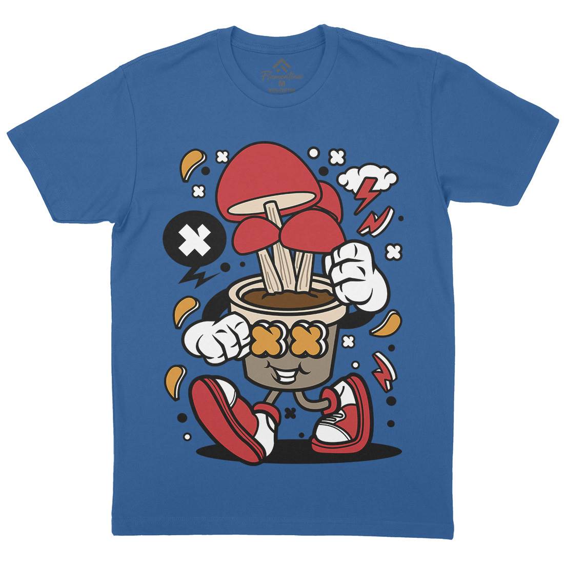Mushroom Mens Crew Neck T-Shirt Food C592