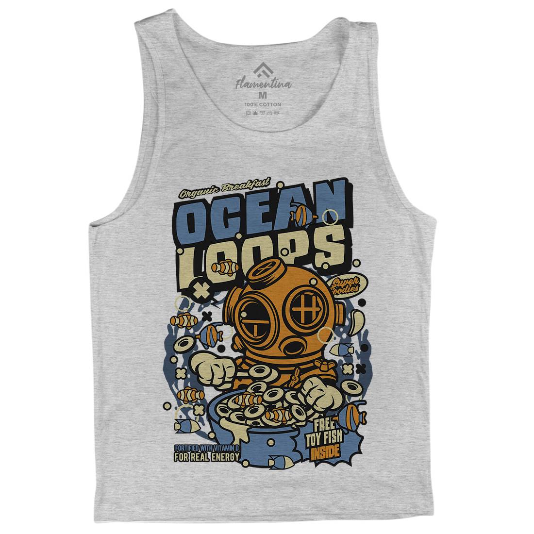 Ocean Loops Mens Tank Top Vest Food C594