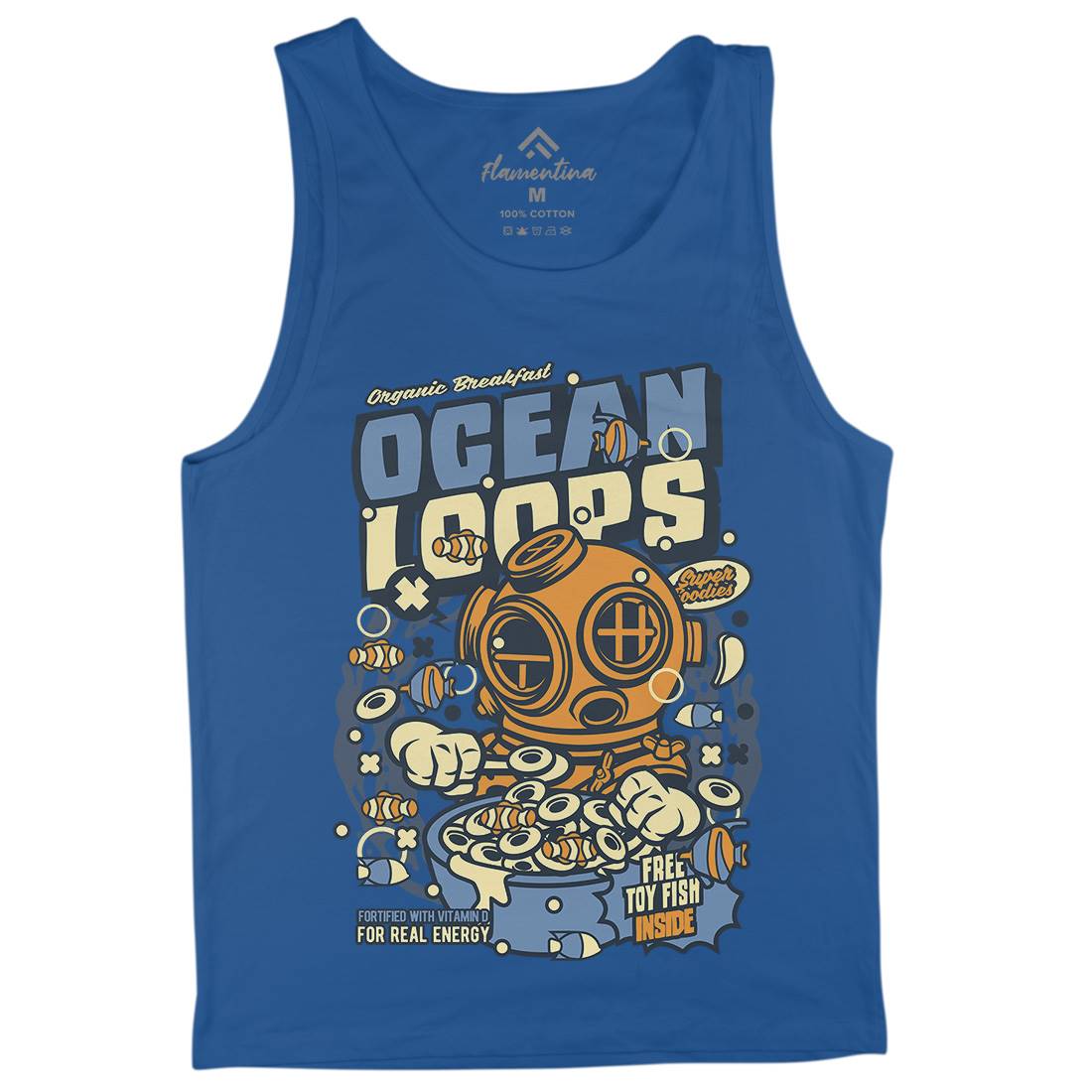 Ocean Loops Mens Tank Top Vest Food C594