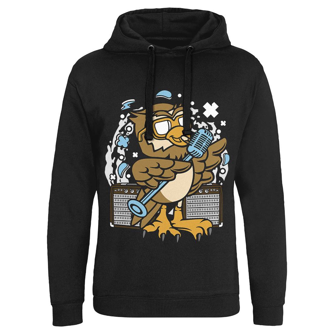 Owl Singer Mens Hoodie Without Pocket Music C600