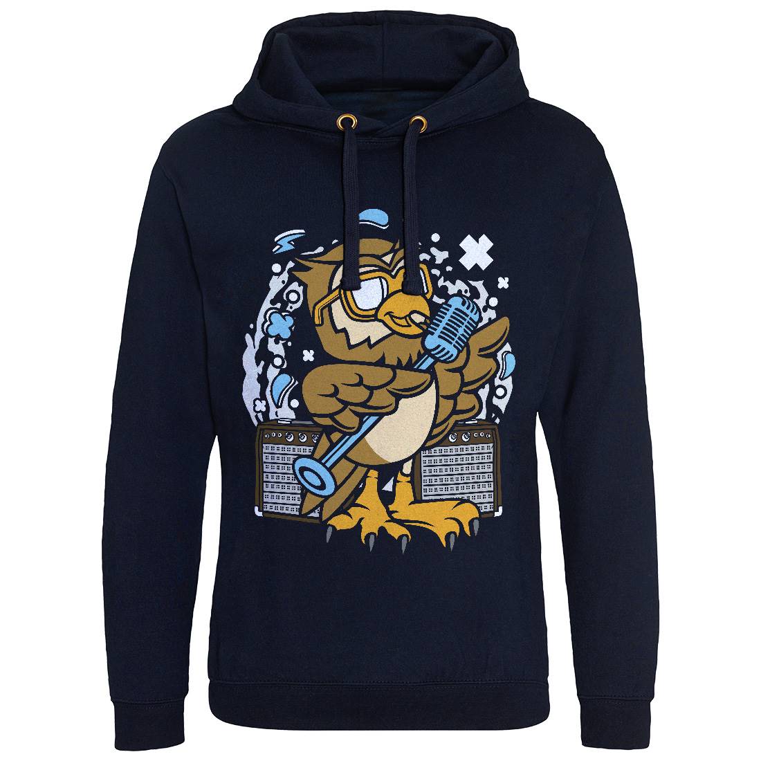 Owl Singer Mens Hoodie Without Pocket Music C600