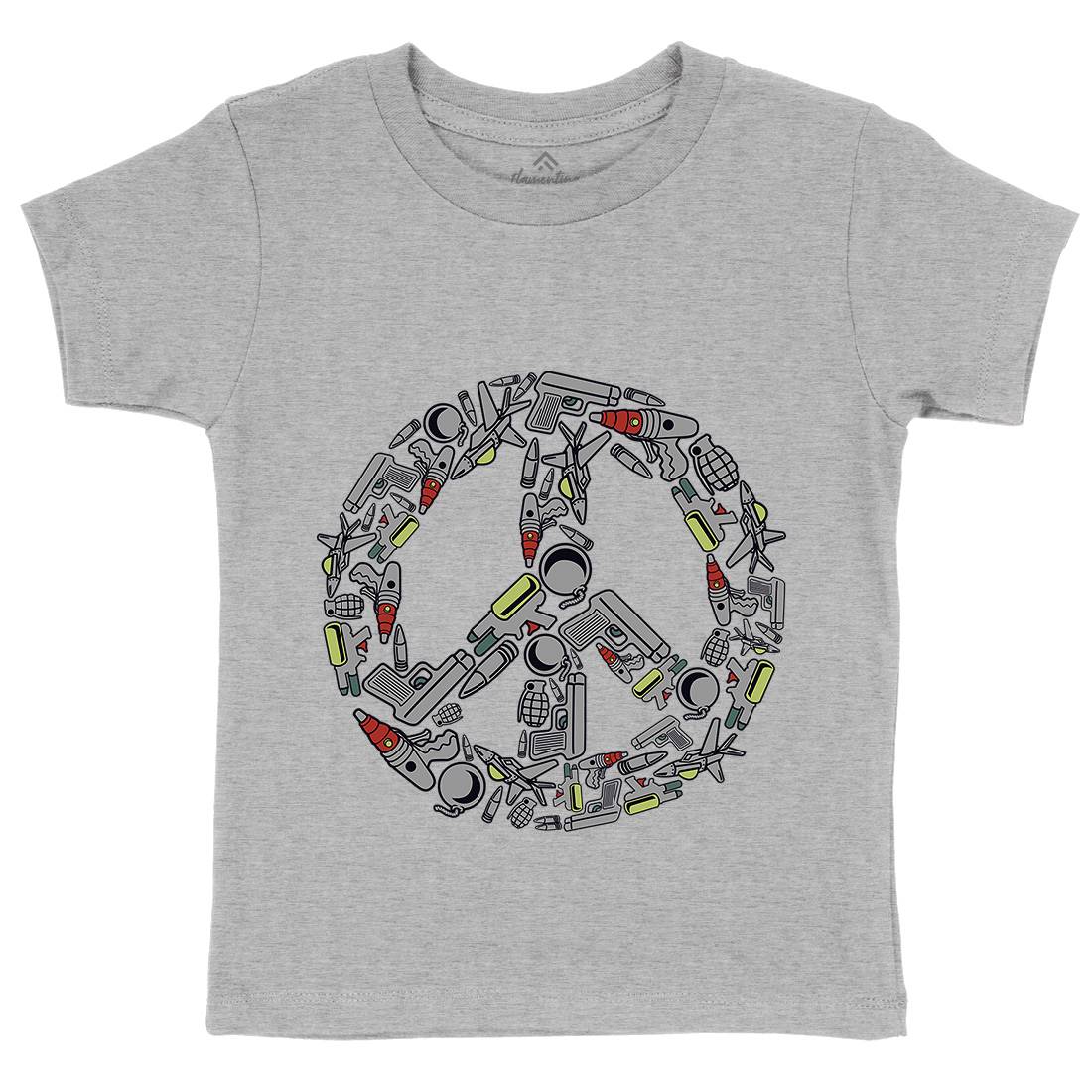 Peace Kids Organic Crew Neck T-Shirt Religion C601
