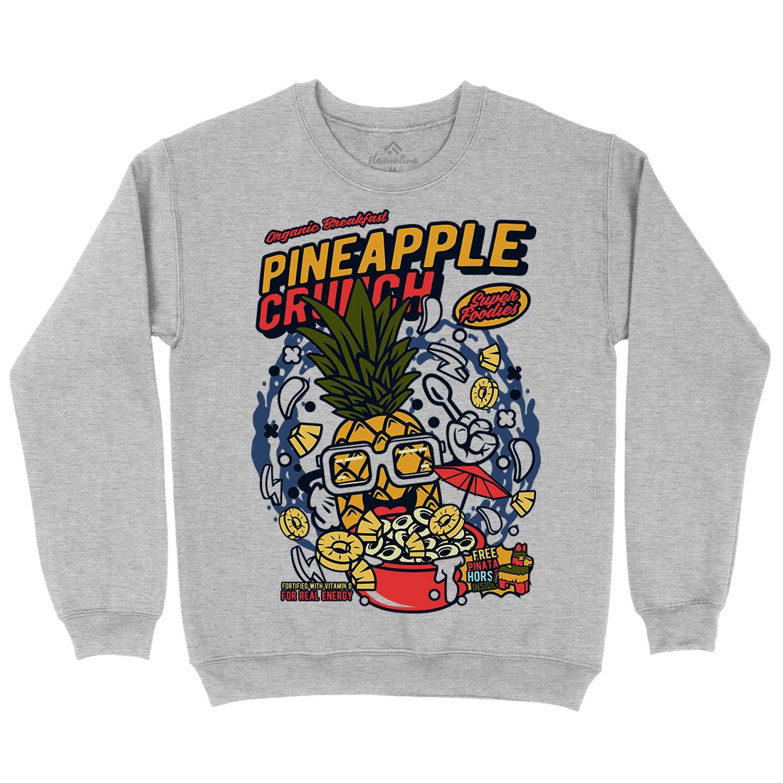 Pineapple Crunch Mens Crew Neck Sweatshirt Food C605