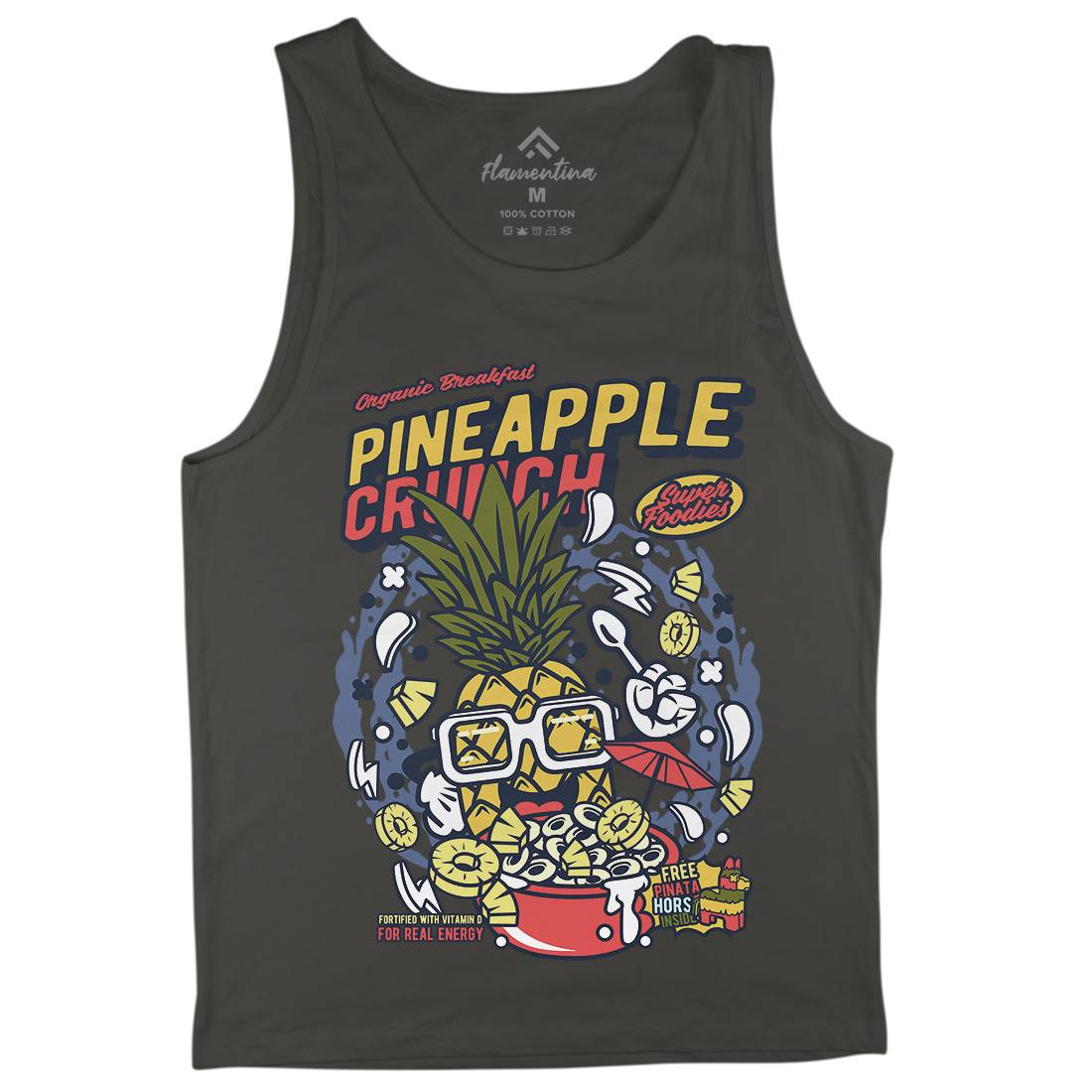 Pineapple Crunch Mens Tank Top Vest Food C605