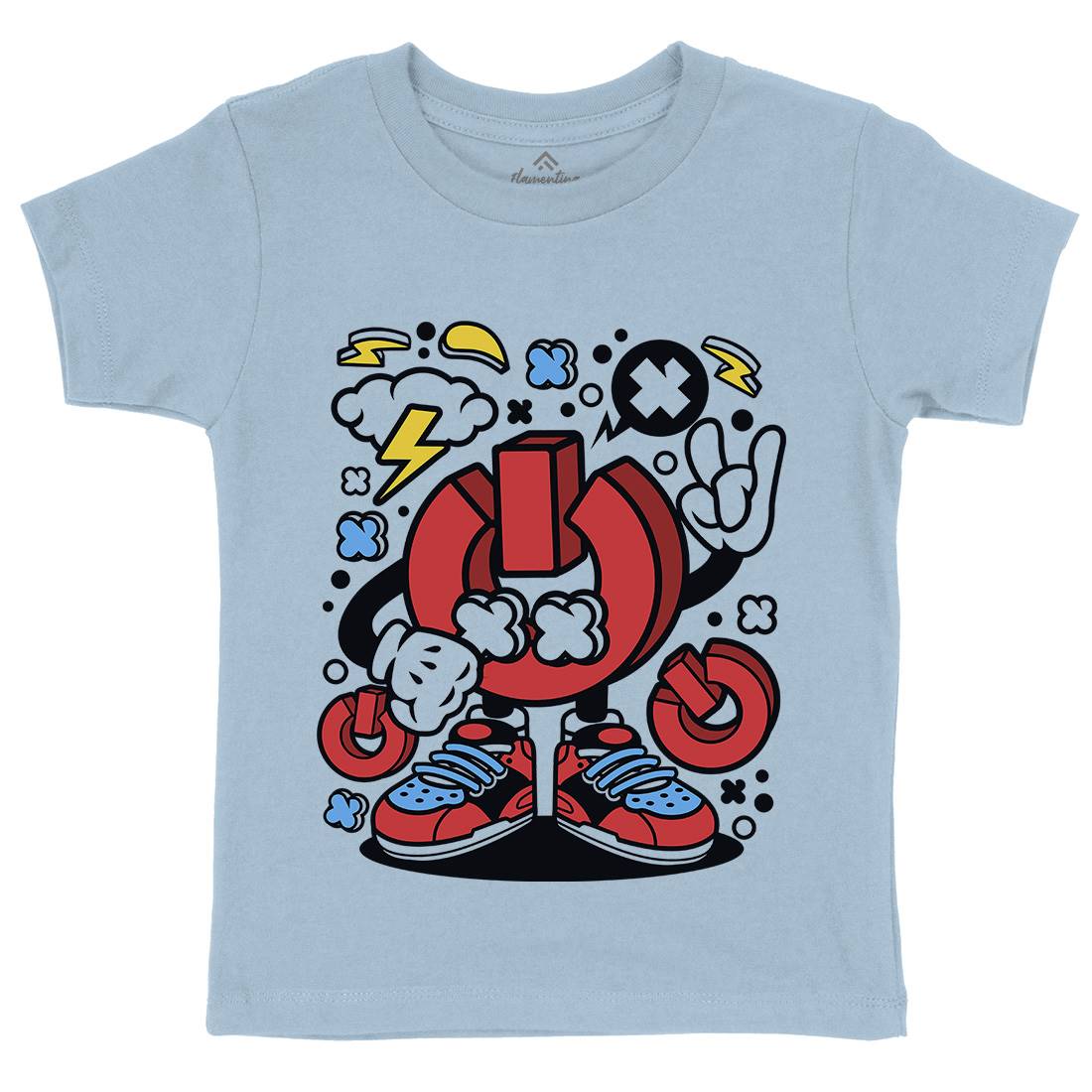 Power Kids Crew Neck T-Shirt Geek C610