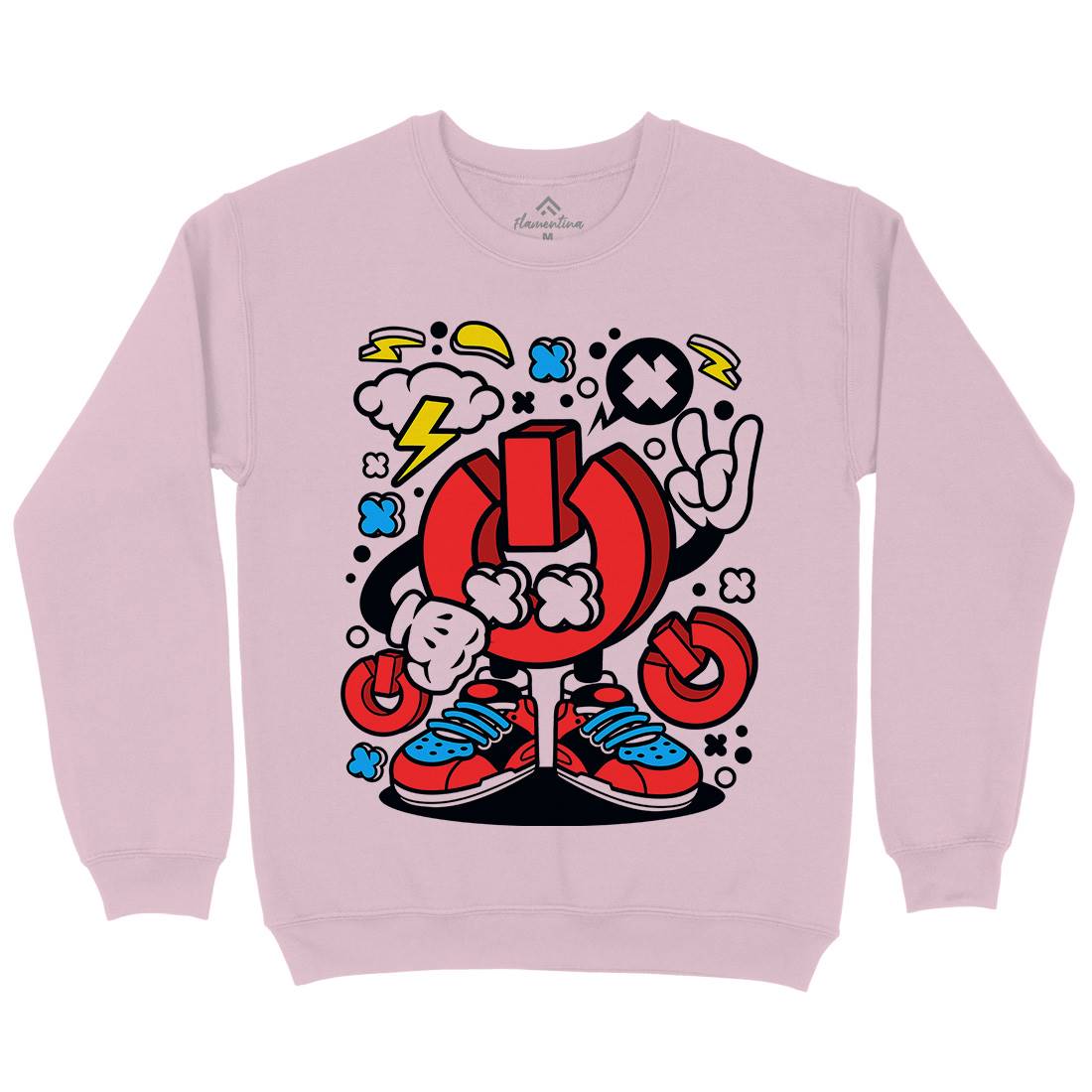 Power Kids Crew Neck Sweatshirt Geek C610